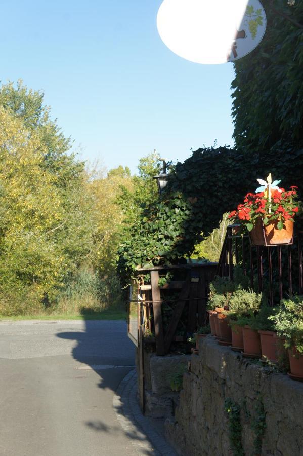 wunderschöne Ferienwohnung in Winterhausen mit Küche, Bad und Piano Exterior foto